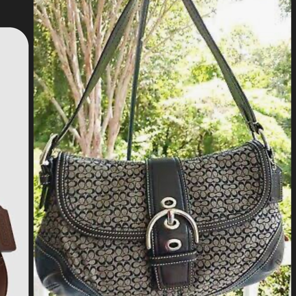 Stylish Black and Gray Women's Shoulder Bag